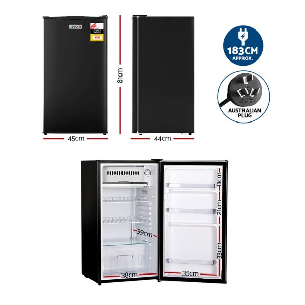 Devanti 95L Bar Fridge Black Cheap