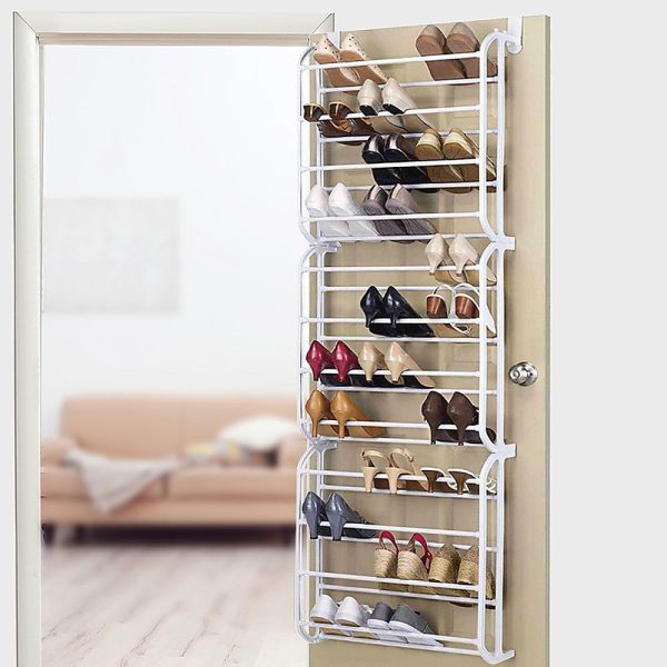 36 Pair Shoe Holder Organiser Over The Door Hanging Shelf Rack Storage Hook Online Hot Sale