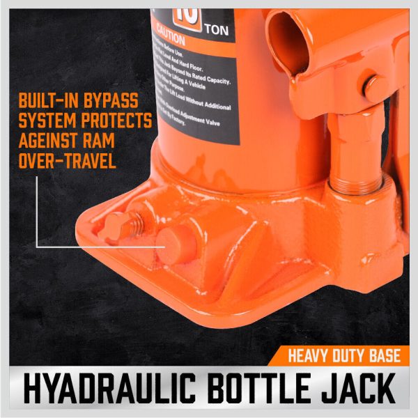 20 Ton (40000lb) Air Hydraulic Bottle Jack Pneumatic Heavy Duty Truck Repair For Cheap