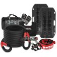 X-BULL 4WD Recovery Kit 15PCS Winch Recovery track Kinetic Rope Snatch Strap 4X4 Online Sale