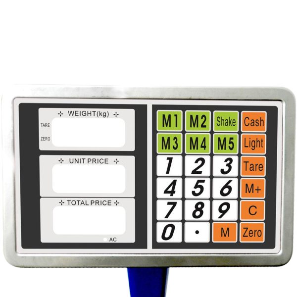 SOGA 300kg Electronic Digital Platform Scale Computing Shop Postal Weight Blue Sale