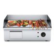 SOGA Electric Stainless Steel Flat Griddle Grill BBQ Hot Plate 2200W 56*48*23cm Online