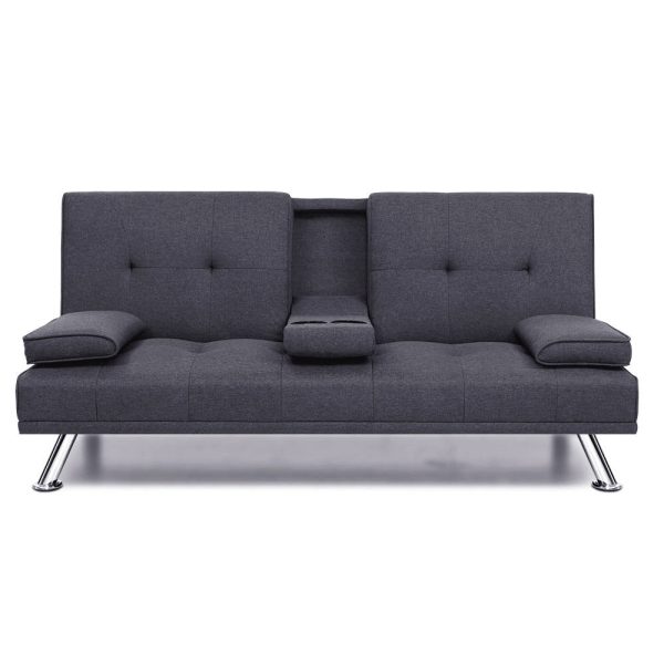 Artiss Sofa Bed 175CM Dark Grey Fabric Online Hot Sale