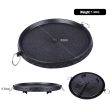 Korean BBQ Grill Pan Non-Stick Smokeless Stovetop BBQ Grill Plate Indoor Outdoor Supply