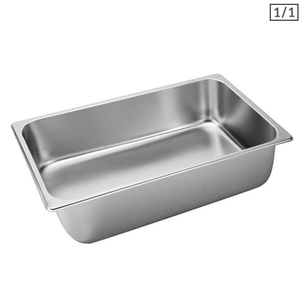 SOGA Gastronorm GN Pan Full Size 1 1 GN Pan 15cm Deep Stainless Steel Tray Supply