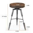 TRIPOD LEATHER WIND UP STOOL Online Hot Sale