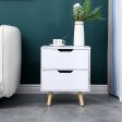 Wooden Bedside Table 2 Drawers Cabinet Storage Night Stand Cheap