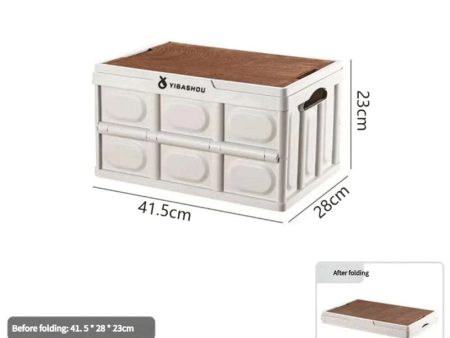 Collapsible White Outdoor Storage Box | Large Capacity, Foldable to 6cm, Durable Design Online Hot Sale