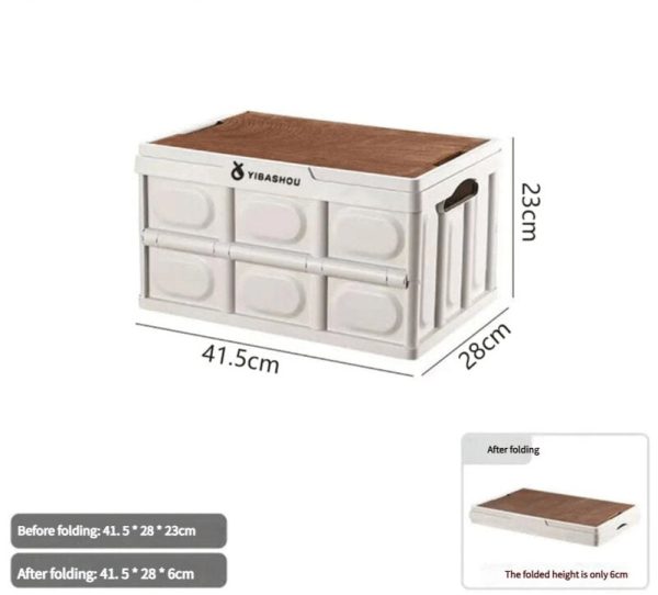 Collapsible White Outdoor Storage Box | Large Capacity, Foldable to 6cm, Durable Design Online Hot Sale