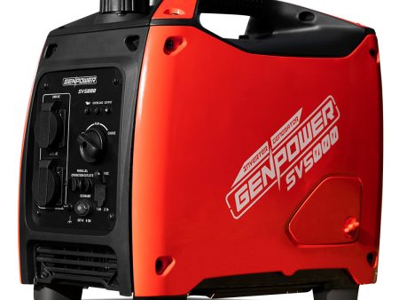 GENPOWER Inverter Generator 2600W Peak Pure Sine Portable Camping Petrol Rated Online now