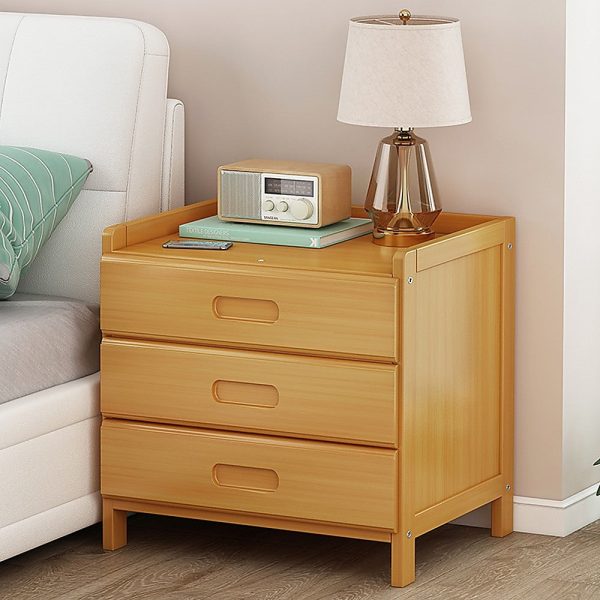 Bamboo Bedside Table Nightstand Storage Bedroom Sofa Side Stand Online Hot Sale