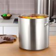 SOGA Stock Pot 50L Top Grade Thick Stainless Steel Stockpot 18 10 Without Lid For Discount