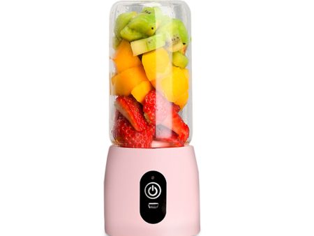 SOGA Portable Mini USB Rechargeable Handheld Juice Extractor Fruit Mixer Juicer Pink on Sale