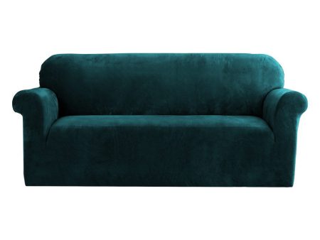 Artiss Sofa Cover Couch Covers 3 Seater Velvet Agate Green Online