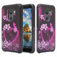 Tmobile REVVL, Alcatel A30 Plus, A30 Fierce, Alcatel Walters Case,  [Include Temper Glass Screen Protector] Slim Hybrid Dual Layer [Shockproof] Cover - Heart Butterflies For Sale