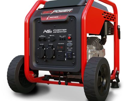 GENPOWER Inverter Generator Portable Petrol 3.5kW Max Pure Sine Wave Camping Power Station Wheels Cheap