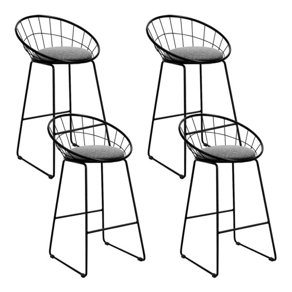 Artiss 4x Bar Stools Padded Seat Metal Discount