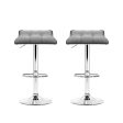 Artiss 2x Bar Stools Linen Padded Gas Lift Online