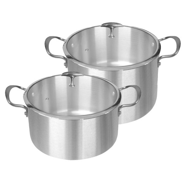 SOGA Stainless Steel 28cm 32cm Casserole With Lid Induction Cookware Online Sale