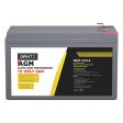 Giantz AGM Deep Cycle Battery 12V 9Ah Box Portable Solar Caravan Camping Online Sale