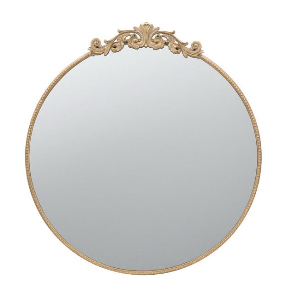 Baroque Gold Round Mirror Large 91. Will Compliment any lifestyle for years to come on Sale