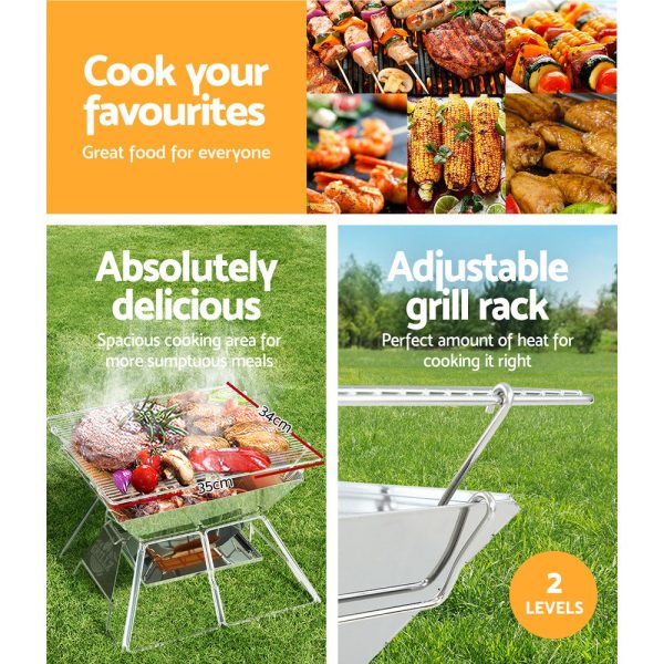 Grillz Fire Pit BBQ Grill with Carry Bag Portable Sale