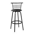 Artiss 4x Bar Stools Swivel Leather Padded Metal Online now