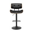 Artiss 4x Bar Stools Gas Lift Leather All Black Online Sale