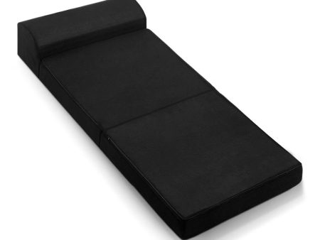 Giselle Bedding Foldable Mattress Folding Foam Bed Mat Black on Sale