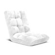 SOGA Floor Recliner Folding Lounge Sofa Futon Couch Folding Chair Cushion White Online