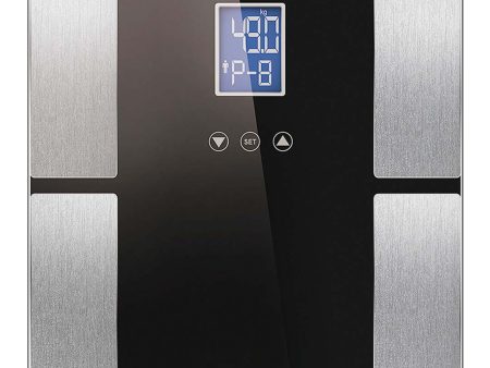 SOGA Digital Electronic LCD Bathroom Body Fat Scale Weighing Scales Weight Monitor Black Online now