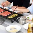 SOGA 48cm Electric BBQ Grill Teppanyaki Tough Non-stick Surface Hot Plate Kitchen 3-5 Person For Cheap