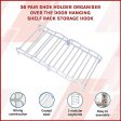 36 Pair Shoe Holder Organiser Over The Door Hanging Shelf Rack Storage Hook Online Hot Sale