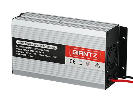 Giantz 12V 30A Car Battery Charger 30Amp ATV 4WD Boat Caravan Online Hot Sale