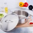 SOGA 35cm Top Grade Stockpot Lid Stainless Steel Stock pot Cover Online Hot Sale