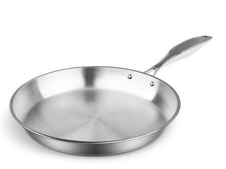 SOGA Stainless Steel Fry Pan 30cm Frying Pan Top Grade Induction Cooking FryPan Supply