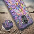 Tmobile REVVL, Alcatel A30 Plus, A30 Fierce, Alcatel Walters Case,  [Include Temper Glass Screen Protector] Slim Hybrid Dual Layer [Shockproof] Cover - Rainbow Flower Hot on Sale