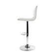 Artiss 4x Bar Stools Padded Leather Gas Lift White Online Sale