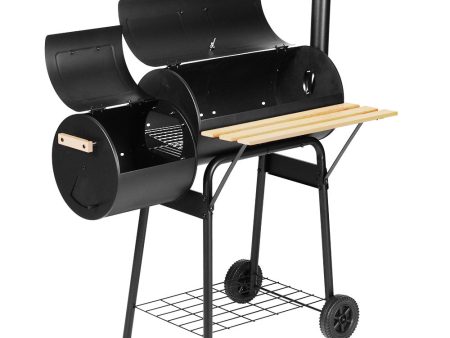 Grillz BBQ Grill 2-In-1 Offset Charcoal Smoker For Cheap