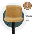 Artiss 4x Bar Stools Kitchen Swivel Gas Lift Chairs Brown on Sale