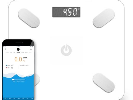 SOGA Wireless Bluetooth Digital Body Fat Scale Bathroom Weighing Scales Health Analyzer Weight White Online