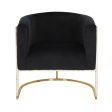 Vinatge Arm Chair Black Velvet Sale