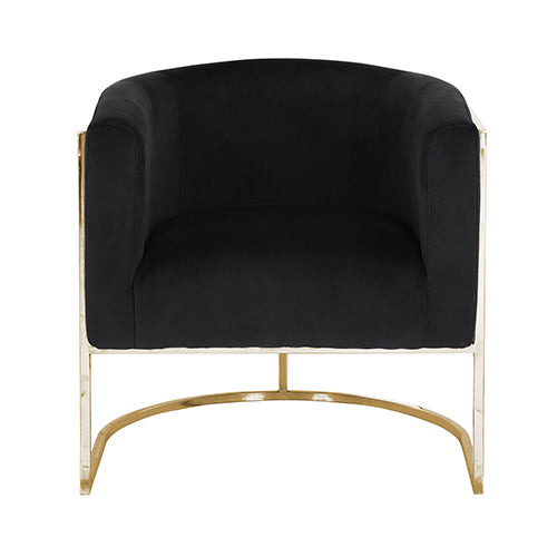 Vinatge Arm Chair Black Velvet Sale