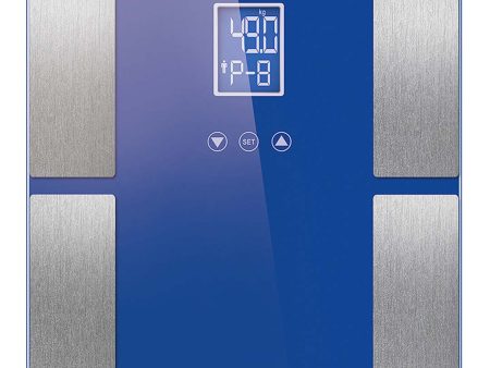 SOGA Digital Electronic LCD Bathroom Body Fat Scale Weighing Scales Weight Monitor Blue Hot on Sale