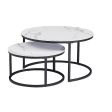 Coffee Table Round Marble Nesting Side Furniture Supply