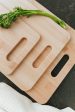 6pcs Bamboo Wood Chopping Board 3-Set Cheese Cutting & Serving Light Wood Tone For Cheap